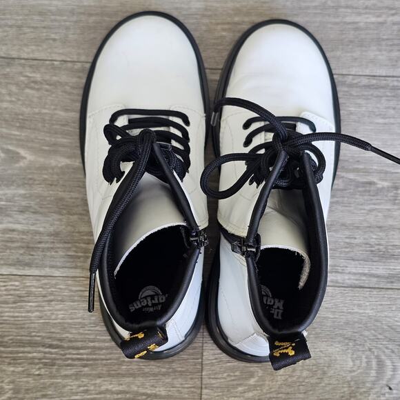 Dr. Doc Martens 1460J Combat Boots Mens Sz 4 US 36 EU White Leather main image 8